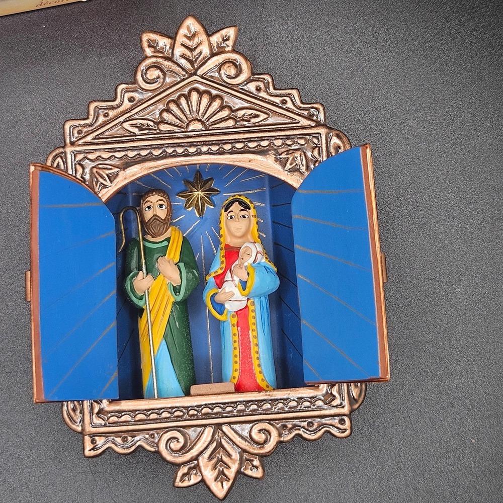 VTG Hallmark 2004 Cuando Él Nació Nativity‎ Keepsake Ornament Spanish Christmas